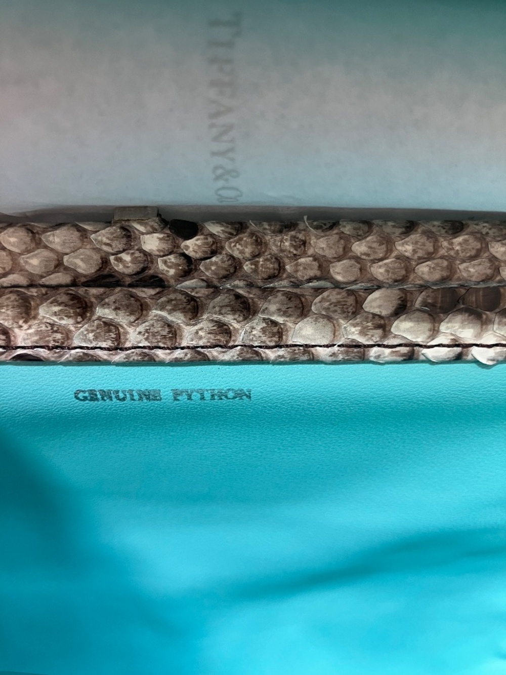 Tiffany & Co python clutch - Picture 5 of 11